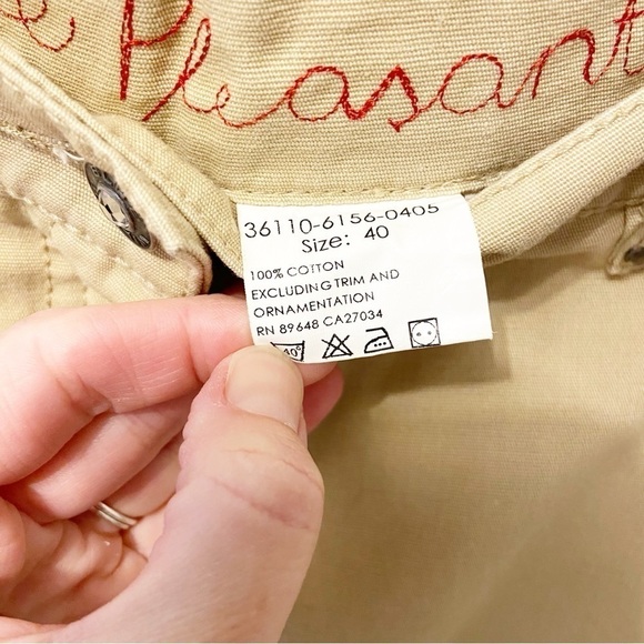 Blue Willis | Khaki Knee Length Skirt Size 40 - Picture 3 of 11